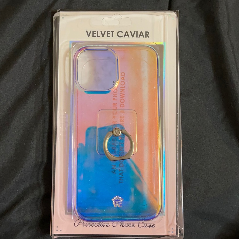 Glitter nebula case with matching phone grip